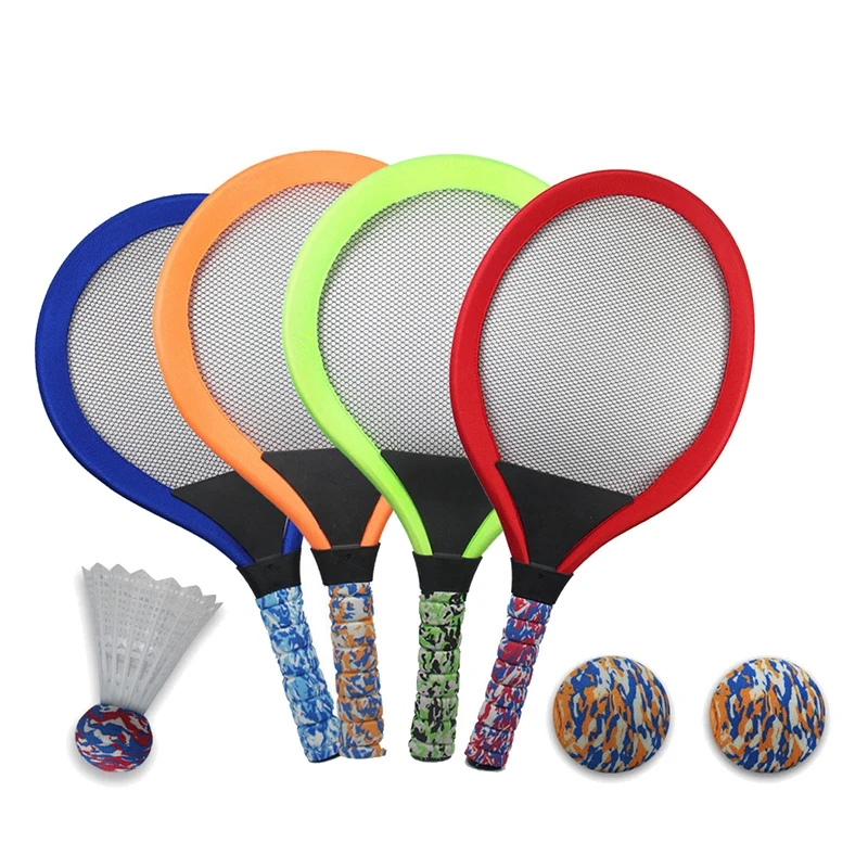 

Outdoor Sports Parent-Child Game Training Kids Beach Toy Tennis Racket Set Beginner Practice Badminton Ball