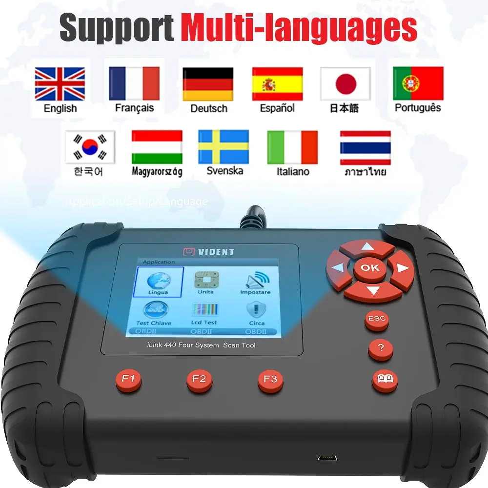 Диагностическая система VIDENT iLink440 инструмент для диагностики двигателя AT ABS SRS