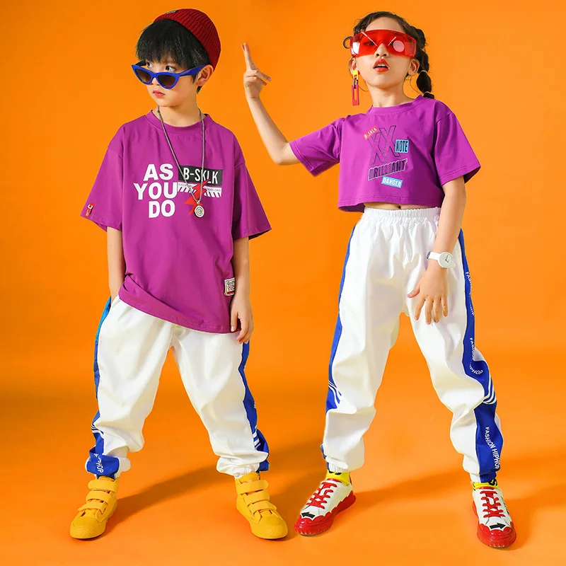 Уличный танцевальный костюм для мальчиков в стиле хип хоп Детские джазовые