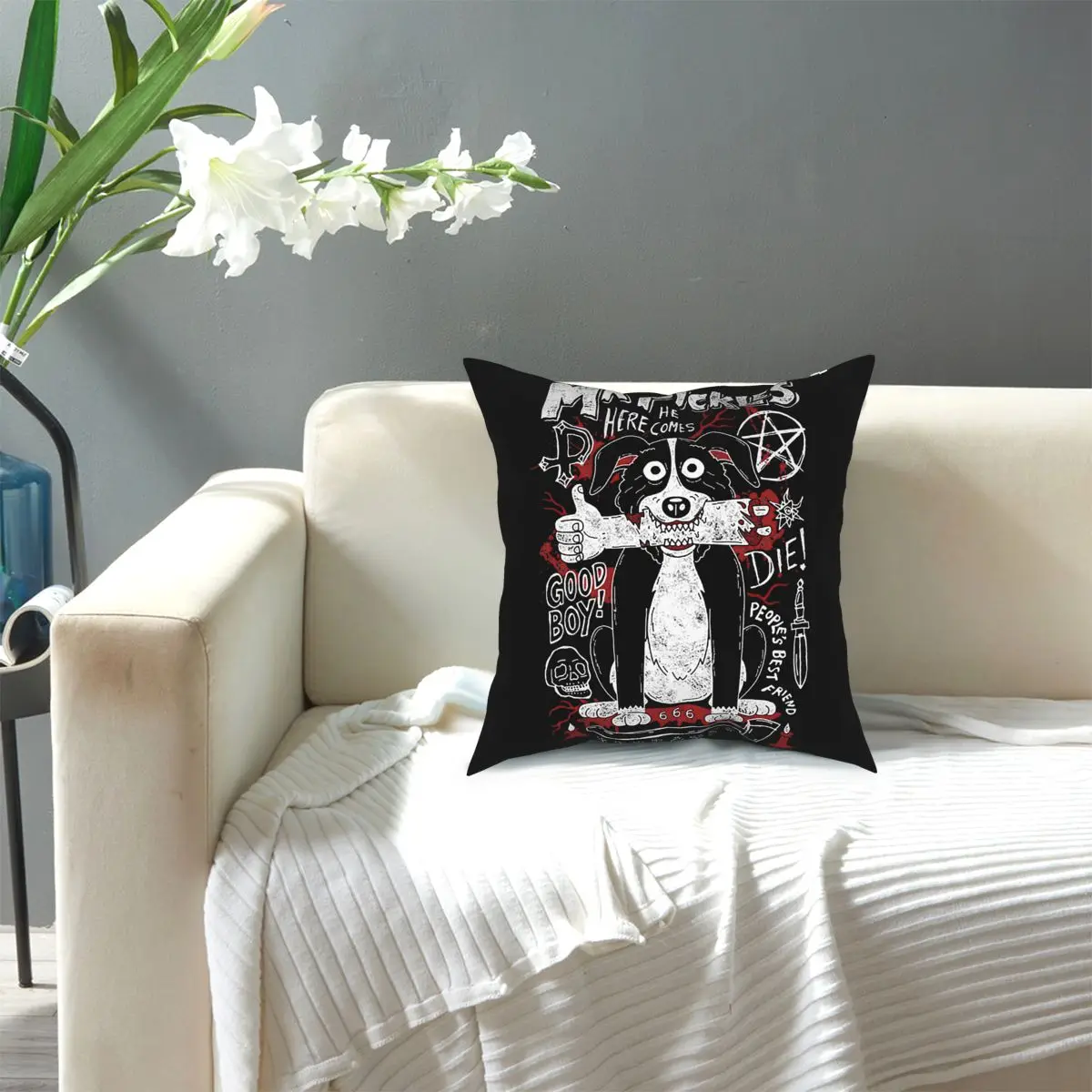 Mr Pickles Pillowcover Home Decor Tv Adult Adultswim Mature Dog Evil Satan Cushions Throw Pillow for Double-sided Printing | Дом и сад