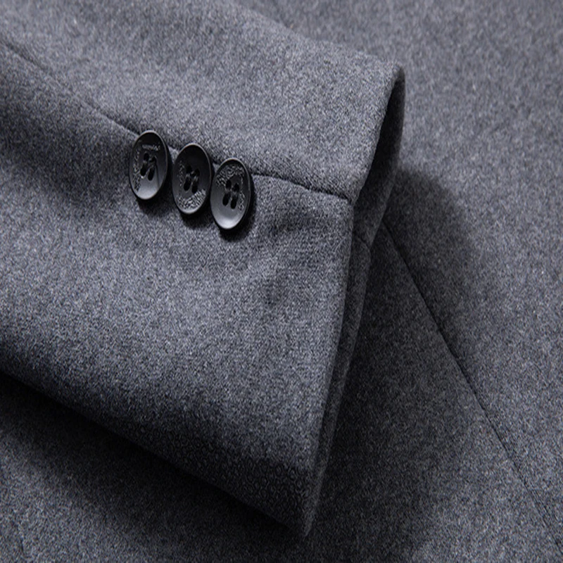 

New Woolen Small Suits Jacket Men Fashion Slim Fit Blazers Autumn Winter Party/Wedding Men Blazers and Jackets terno masculino