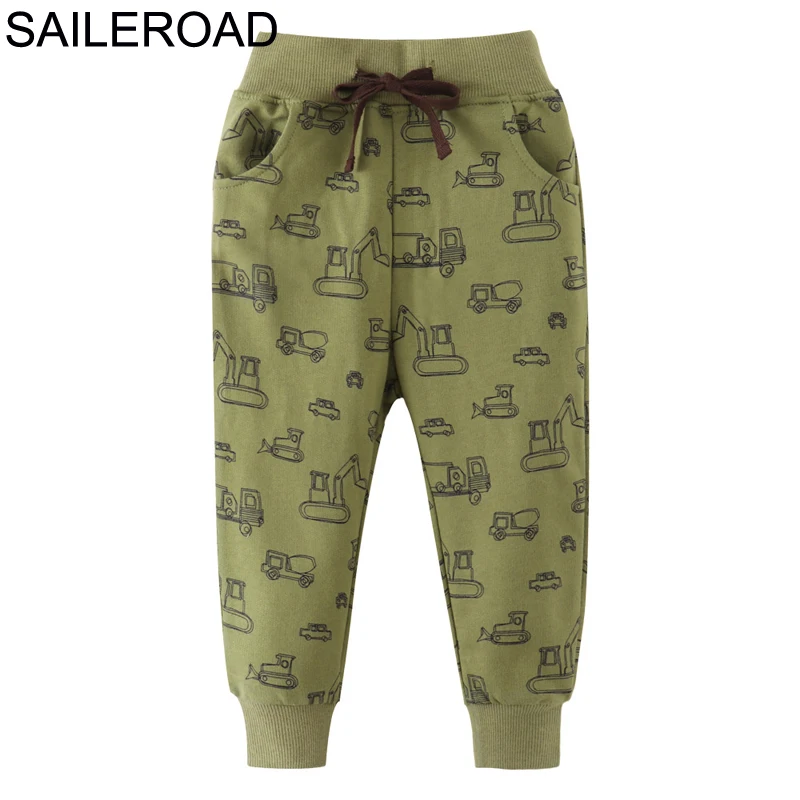 7089 same picture SAILEROAD 2-7лет Животное Акула Infantil Младенцы Шаровары Хлопок Детские брюки Брюки для малышей Осень Детские спортивные брюки - Цвет: 7089 same picture