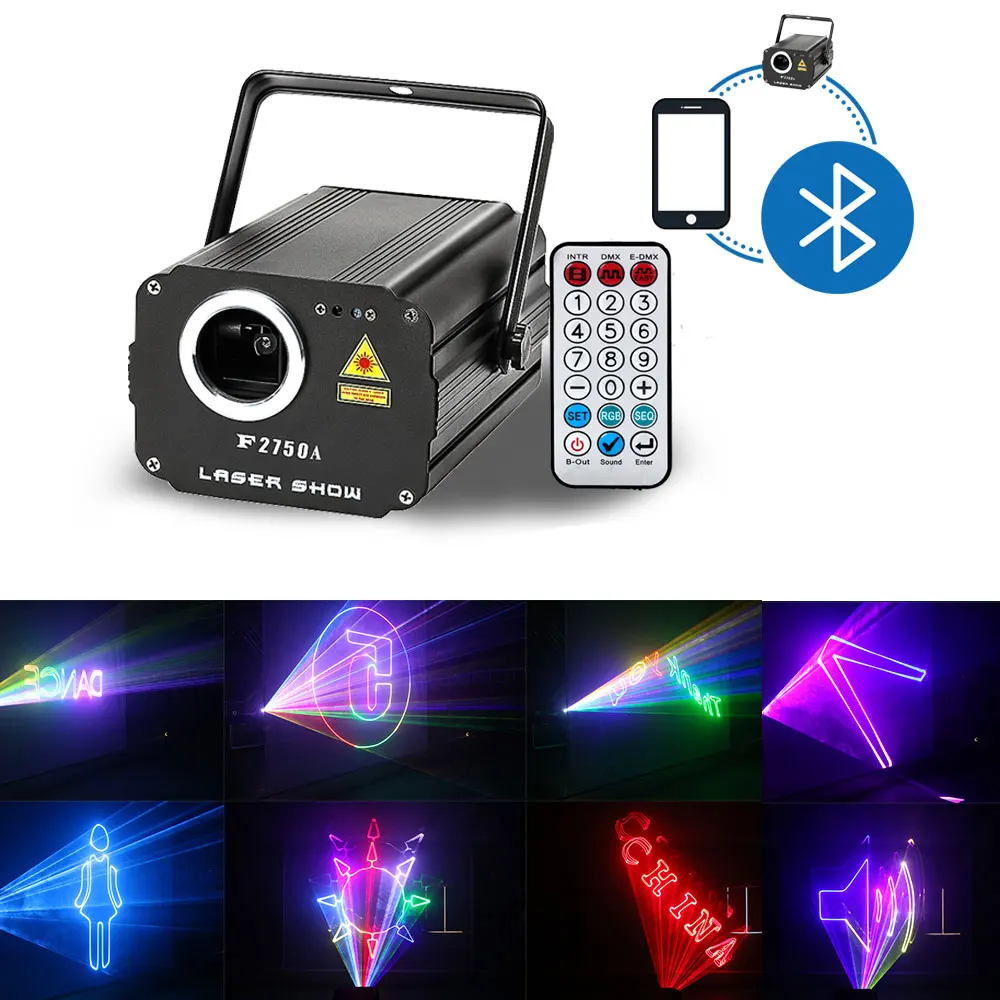 2021 новейший F2750A с приложением Android анимационный лазерный светильник DMX DJ диско