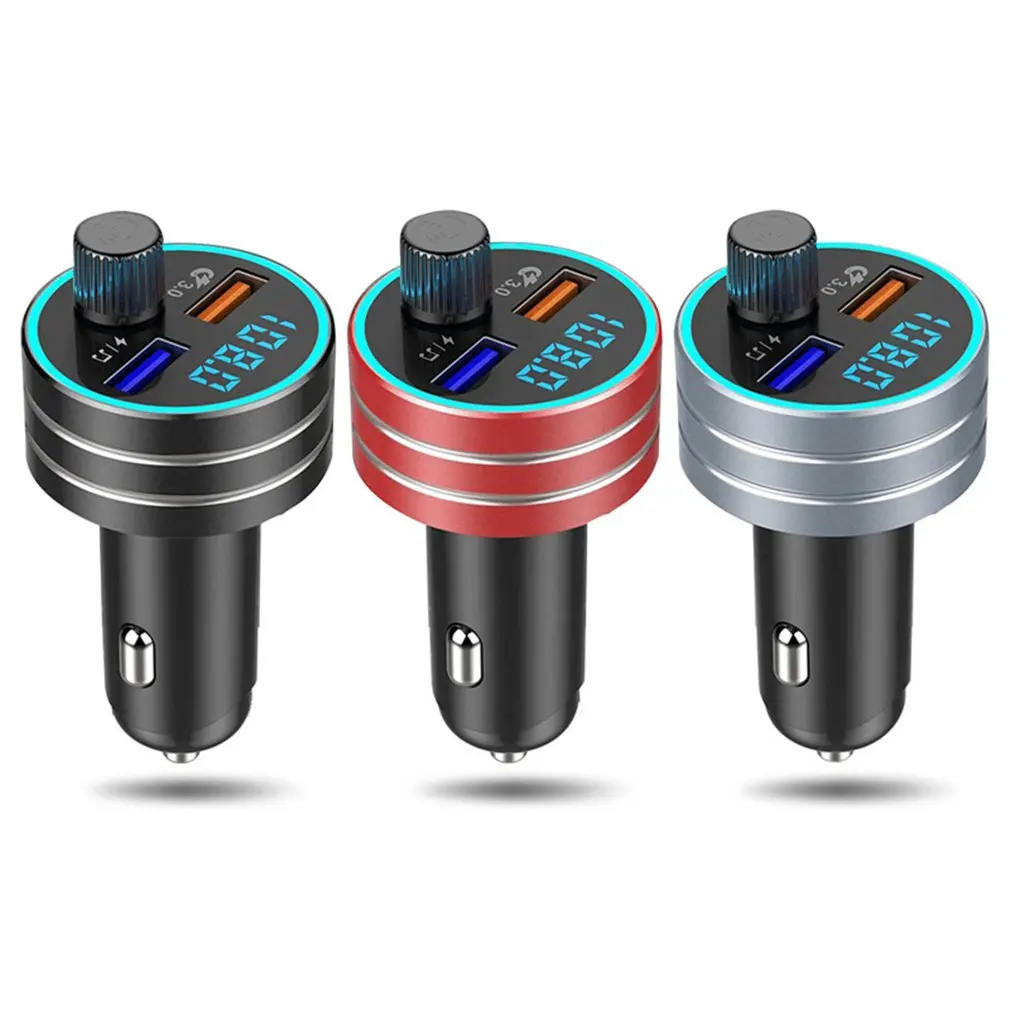 USB Car Charger Quick Charge 3.0 Dual Mobile Phone With Wireless 5.0 FM Transmitter HandFree MP3 Player | Автомобили и мотоциклы