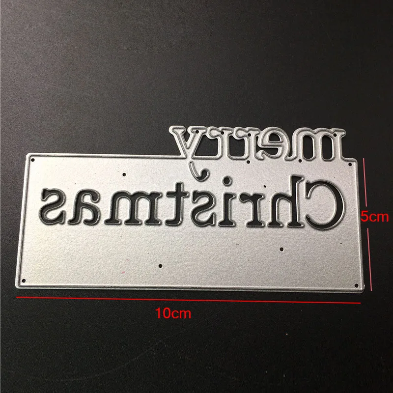 Рамка Счастливого Рождества резные штампы металлические стальные для