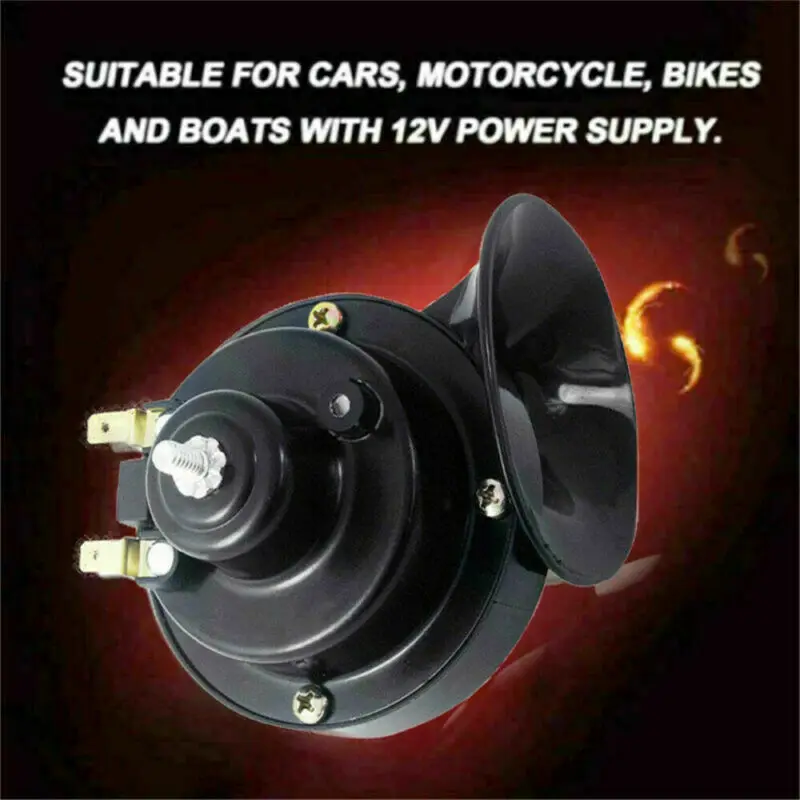 

Black 300db Truck With Super Train Horn Suv Car Marine Motorcycle