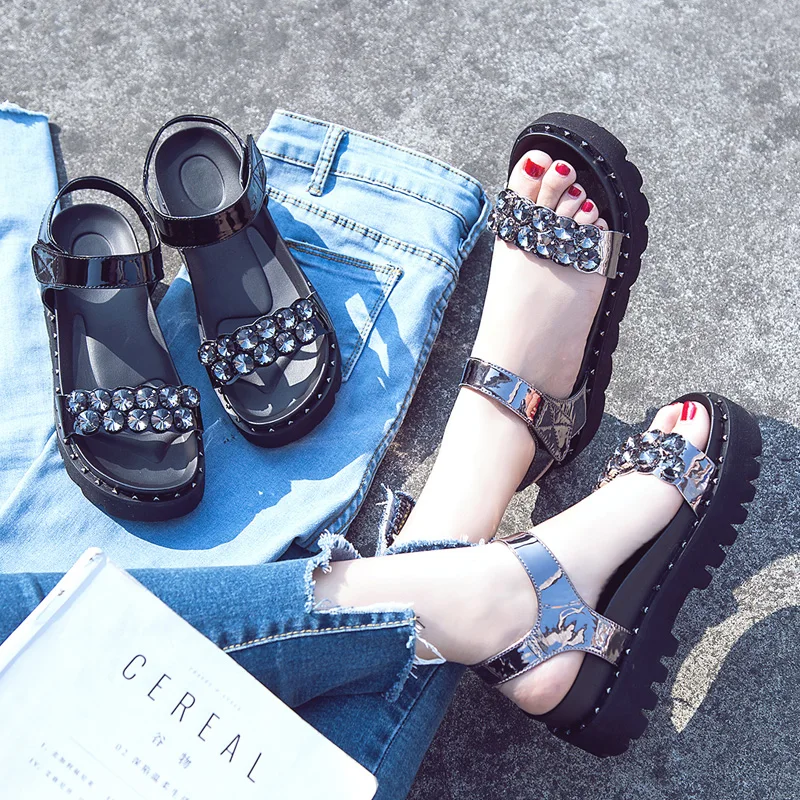 

Gladiator Sandals Woman Summer Shoes Woman Casual Sandals Platform Sandal Crystal sandalias mujer chaussure Sandals
