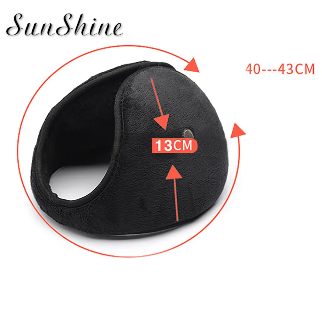 Новинка 2019 модные наушники унисекс зимние теплые утолщенные сзади плюшевая