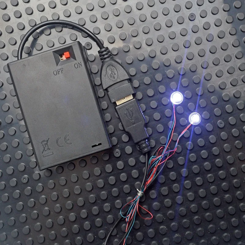 

City Street Light Building Blocks LED Lamps 7 Ports LED USB Light-Emitting Classic Brick Compatible All Brands Mini Model Light