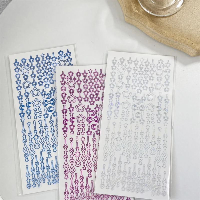 Корейский Прозрачный лазерный стикер с подвеской для скрапбукинга Idol карты