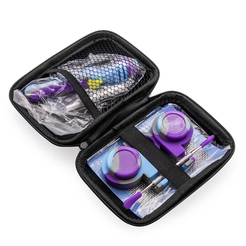 

Detachable Silicone Rig Silicone Smoking Pipe Bee Pipe Kit Oil Blunt Holder Nectar Dry Herb Collector Weed Accessories