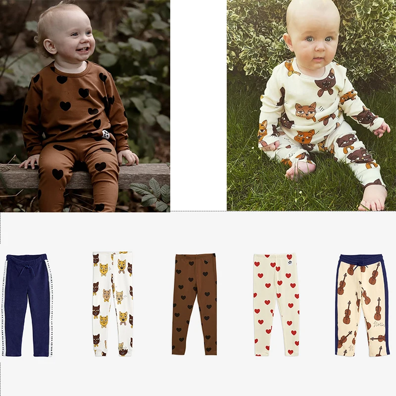 Осенние новые мини-брюки MR ins с принтом кота | Детская одежда и обувь