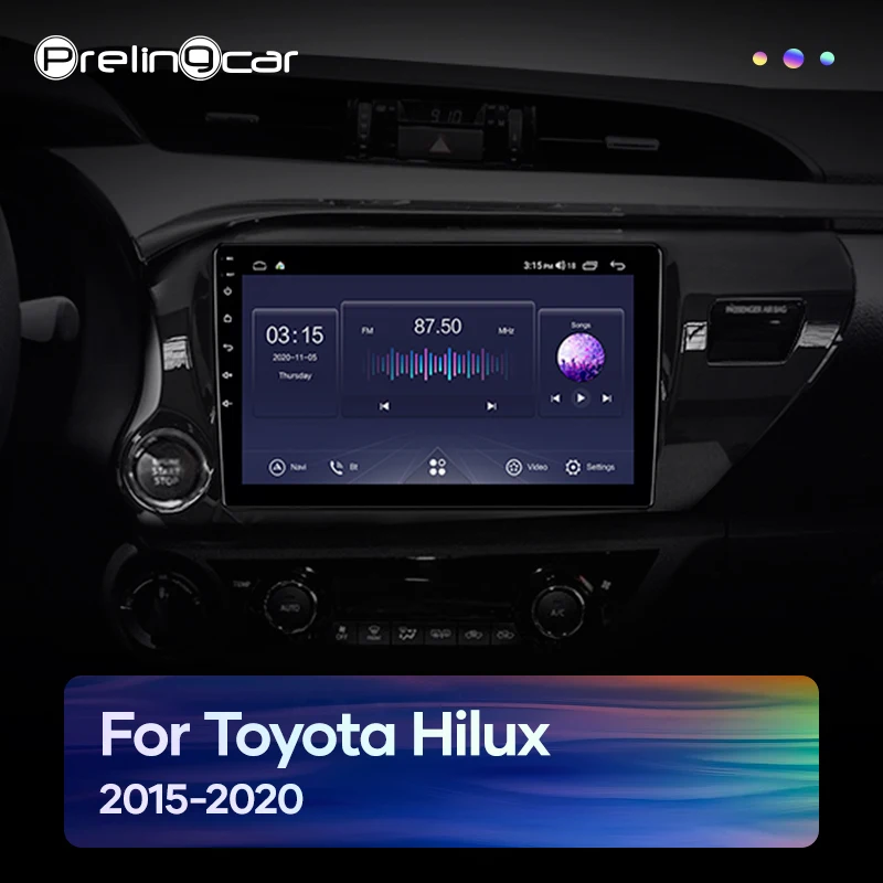 Автомобильная Мультимедийная система Prelingcar Android 9 0 для TOYOTA HILUX 2016 2017 2018
