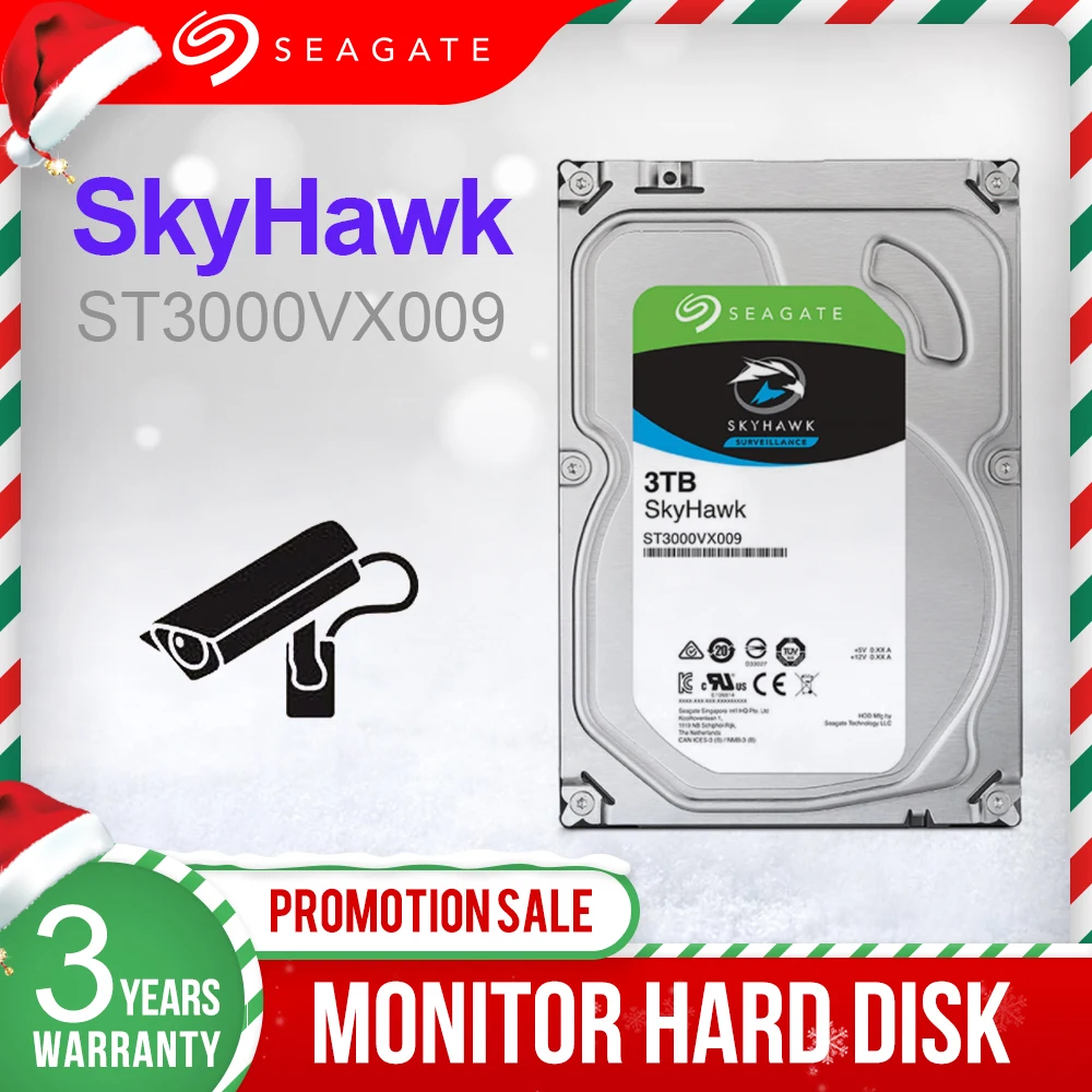 Seagate 3 ТБ 5 &quotвидео HDD для наблюдения внутренний жесткий диск 5900 об/мин SATAIII 6 ГБ/сек.