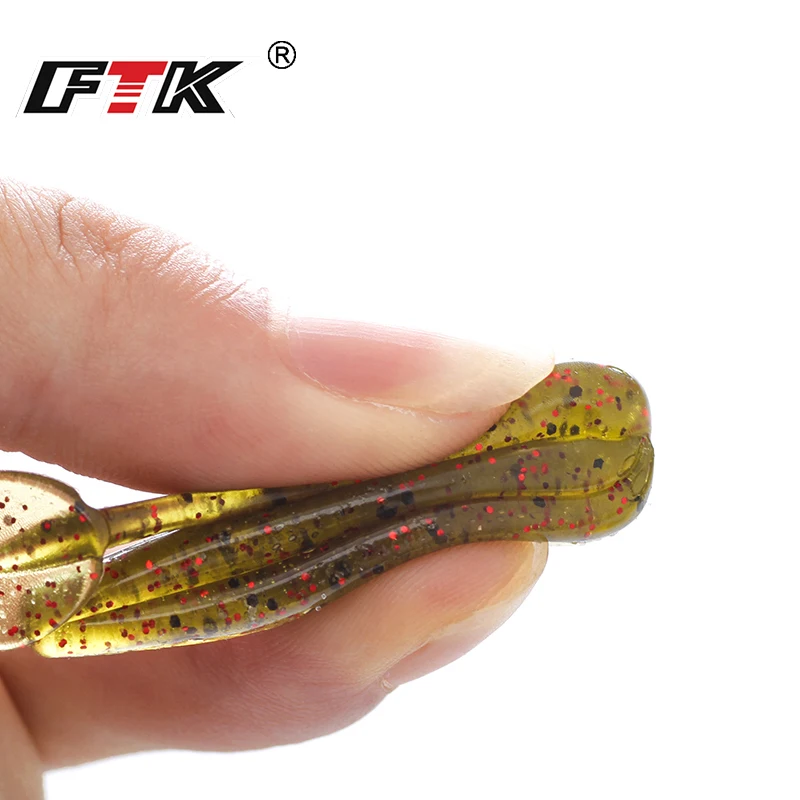 

FTK Fishing Lures 75mm 100mm Wobblers Carp Fishing Soft Lures Silicone Artificial Baits for Fishing Bass Pike