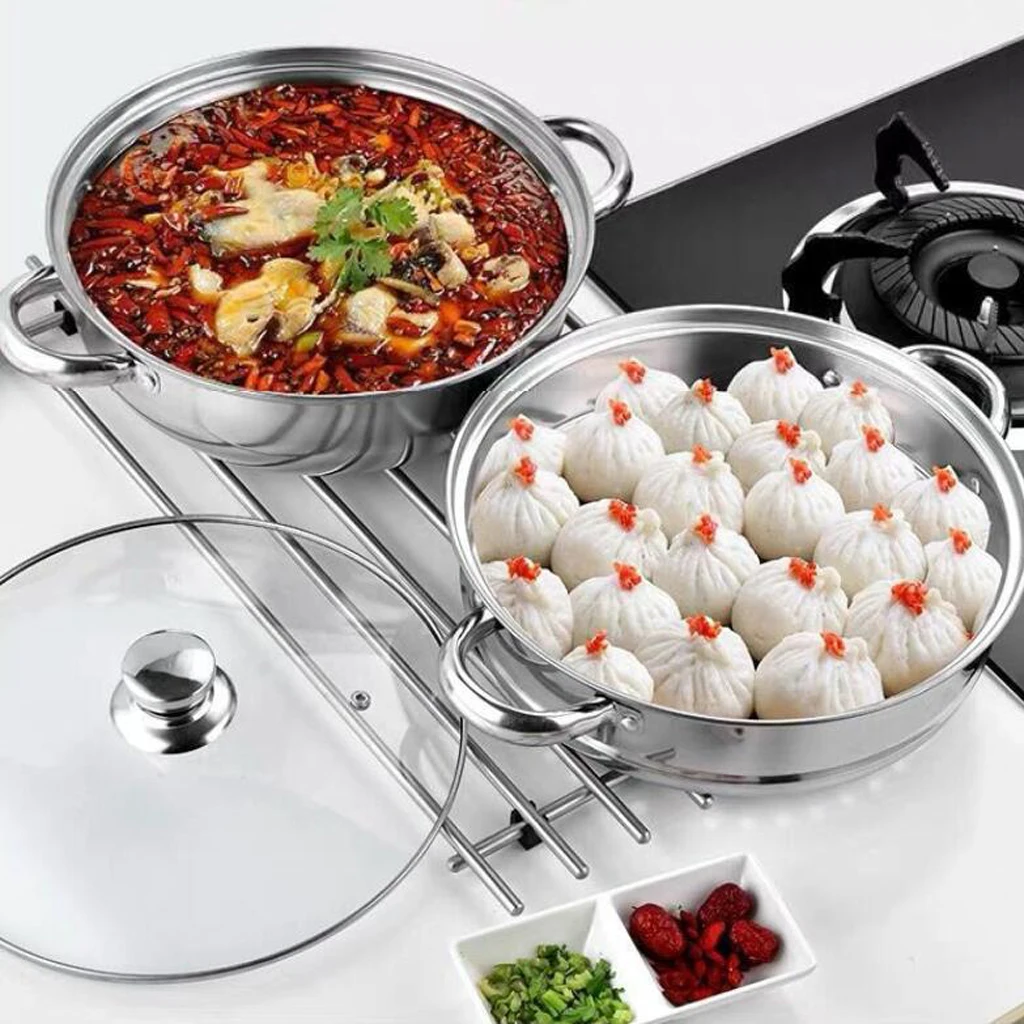 Набор кастрюль для варки из нержавеющей стали премиум качества 1 уровень/2