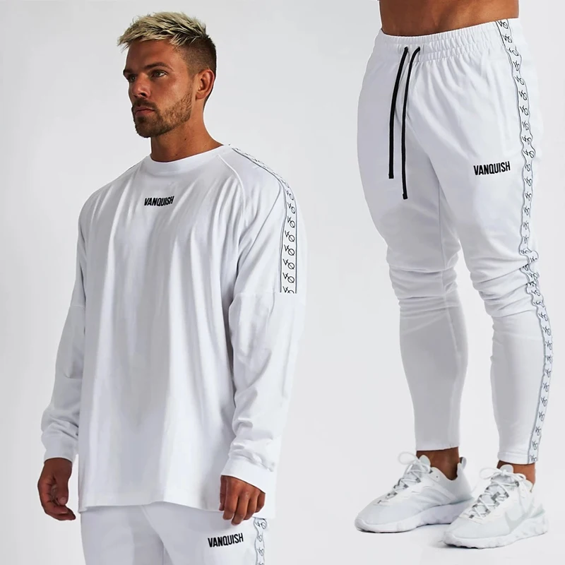 

Jogger new sports leisure loose patchwork embroidered long sleeved suit fashion trend fitness sportswear