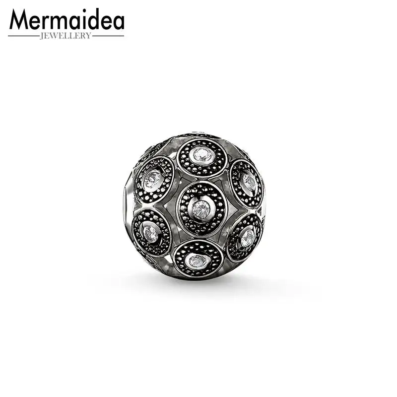 Бусины в стиле арт-деко черные бусины Стразы с серебряным покрытием 2020 подходят