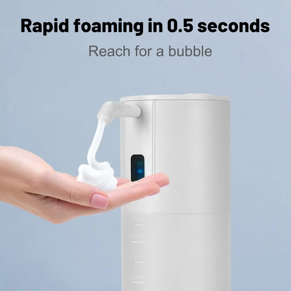 

Newest 350ml Automatic Soap Dispenser Foaming Soap Dispenser Touchless Hand-washing For Bathroom kitchen Convenient And Sanitary