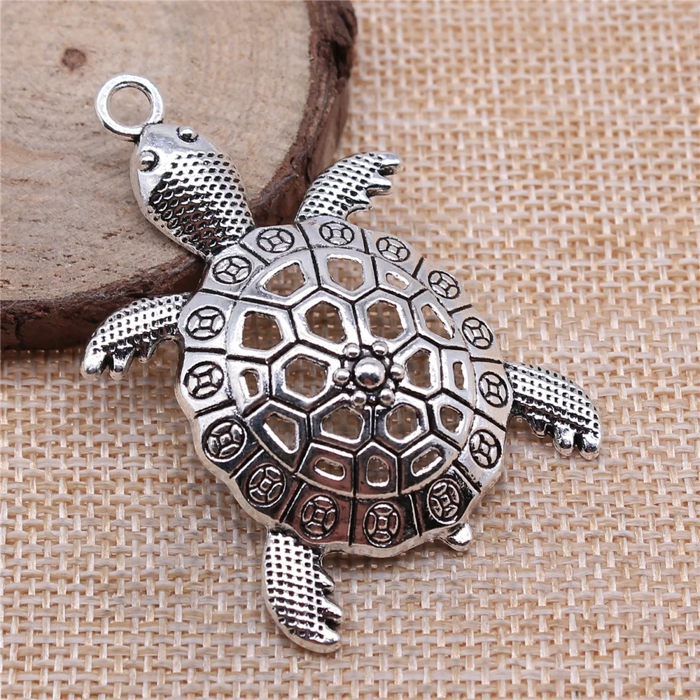 Сделай сам 2 шт серьги ювелирные изделия аксессуары 55x37 мм Большой черепаха жена