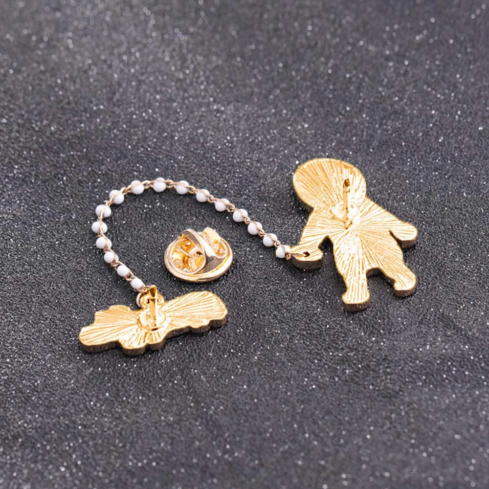 Симпатичная мультяшная креативная брошь в виде капли масла эмалированная