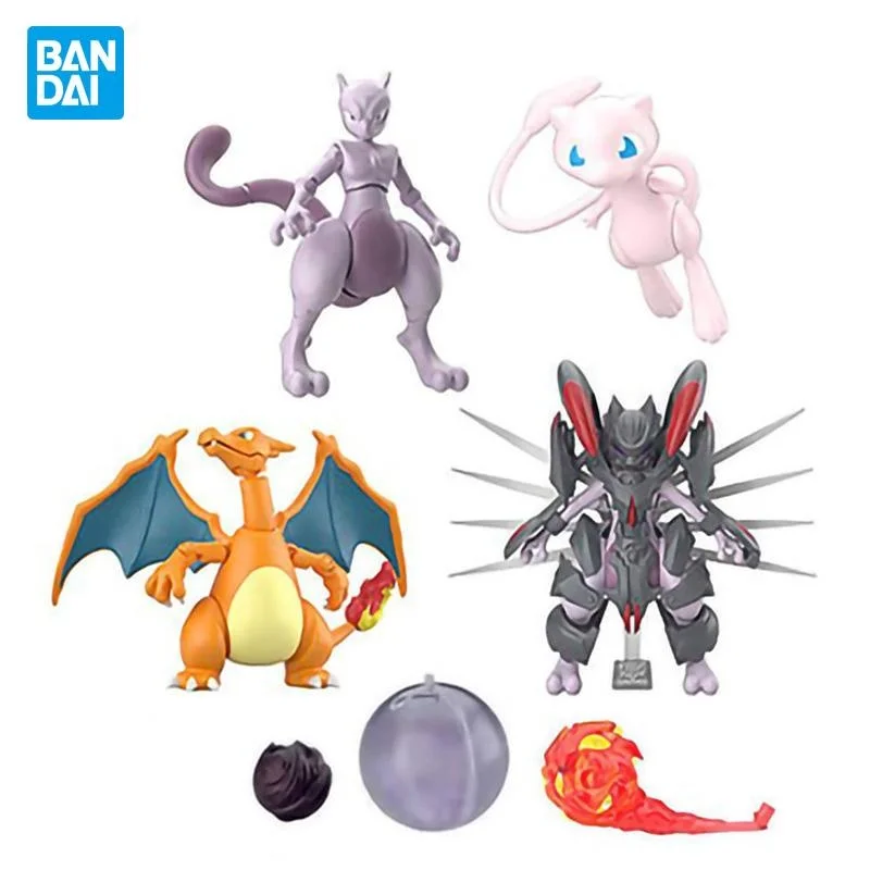 

Оригинальная фигурка покемона Bandai Shokugan, Shodo 01 Mewtwo Mew, Charizard, фигурка аниме, ПВХ, Коллекционная модель, игрушки для мальчиков