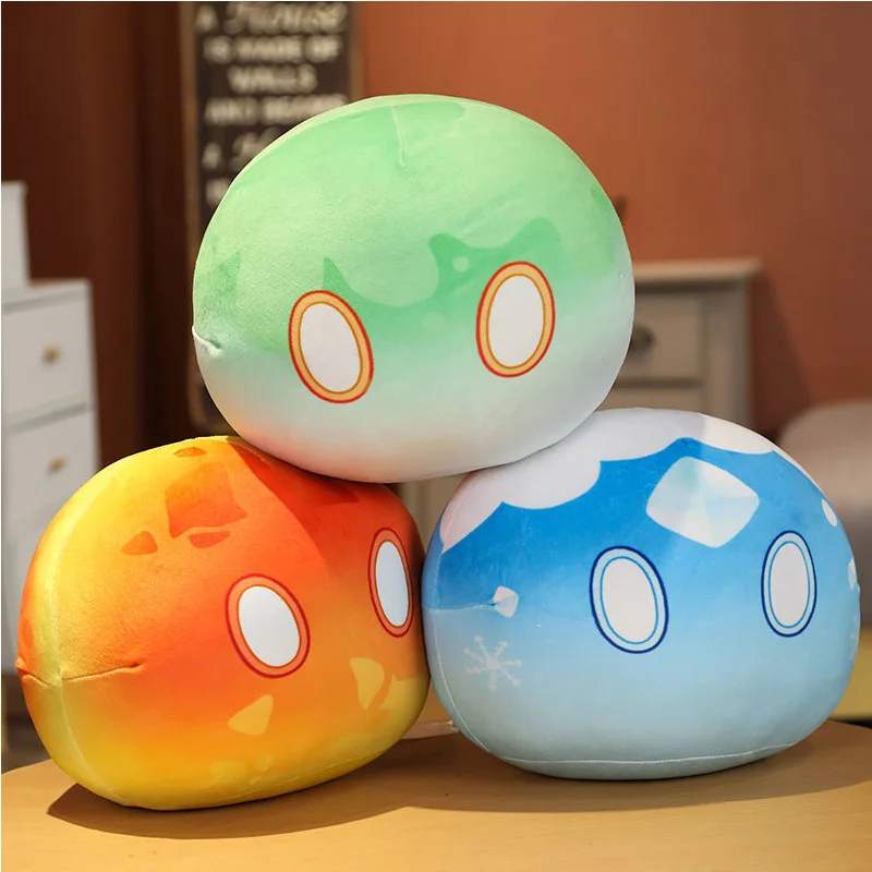 

Game Genshin Shock Slime Pluche Pop Leuke Cartoon Pluche Hanger Sleutelhanger Kussen Kussen Speelgoed Cosplay Props Verjaardagsc