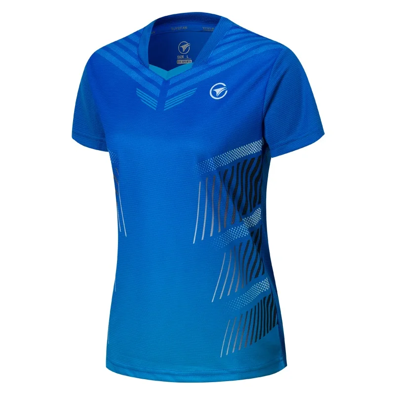 Новые футболки для бадминтона мужчин/женщин теннисные майки бега футболка