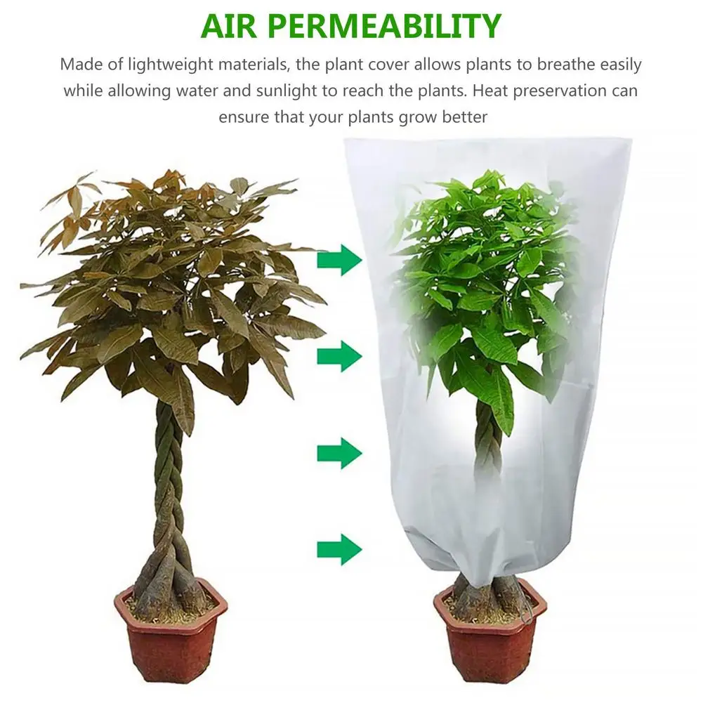 

Непромокаемый чехол для морозных растений на открытом воздухе, для сада, зимы, для защиты от мороза, сумка для замораживания растений, нетка...