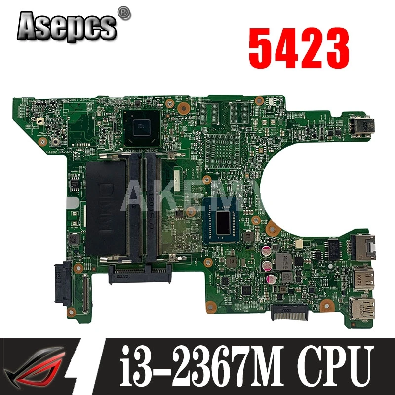 

AKemy Laptop motherboard For DELL Inspiron 14Z 5423 SR0CV i3-2367M Mainboard CN-00N85M 00N85M 0N85M 11289-1
