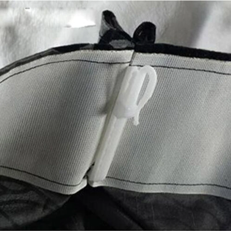 

50PCS Curtain Hanging Hooks Adjustable hook Ring Window White Plastic Curtain Hook For Home Curtain High Quality 7cm