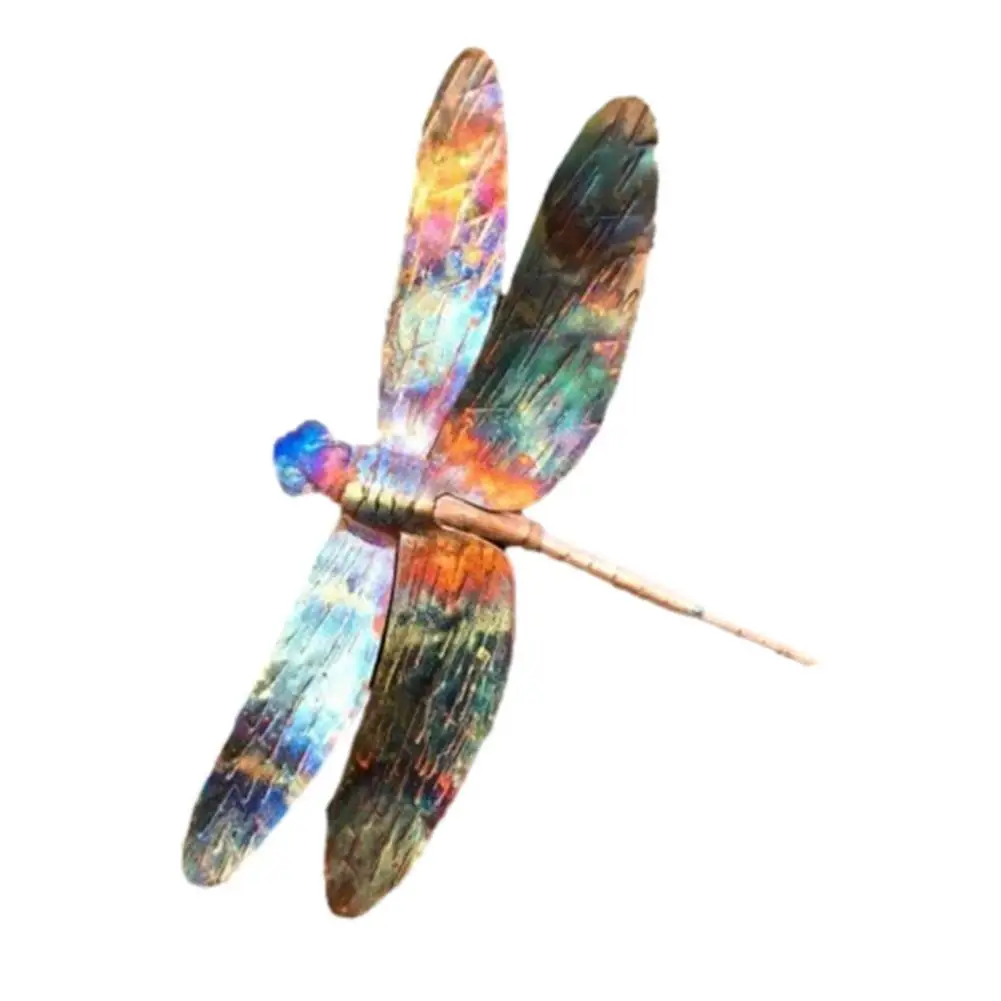 

Colorful Pendant Metal Butterflies Garden Decorations Dragonfly Hanging DIY Ornament Home Wall Decor
