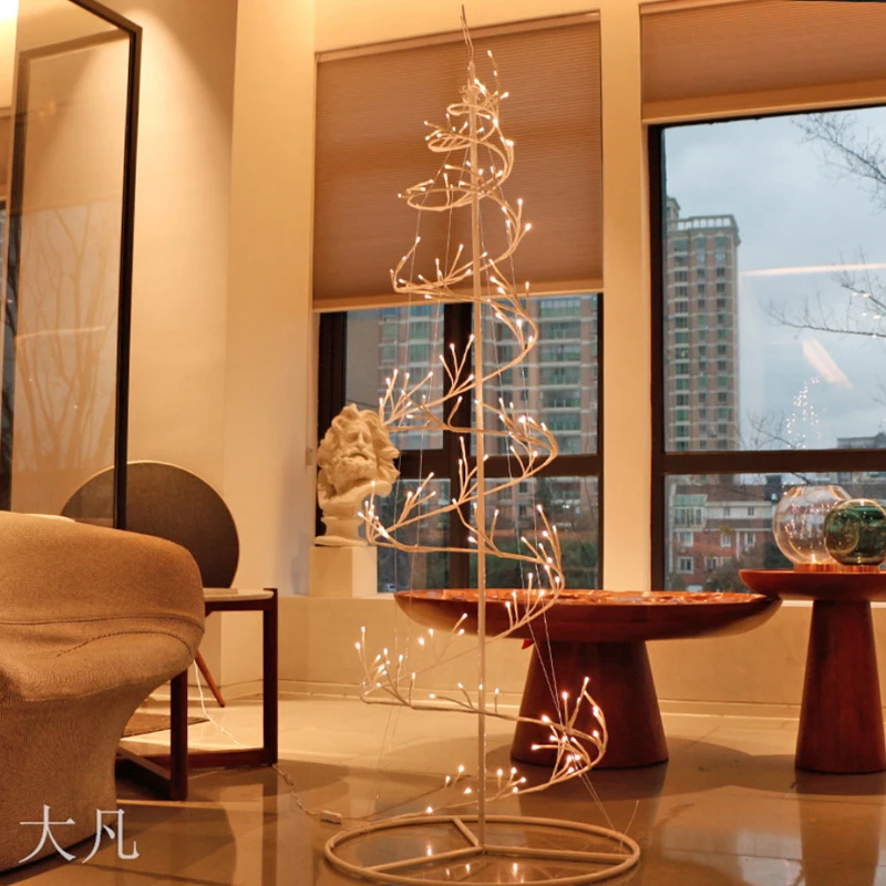 安い スパイラルランプツリー,春の木,ロマンチックな寝室のインテリアランプ