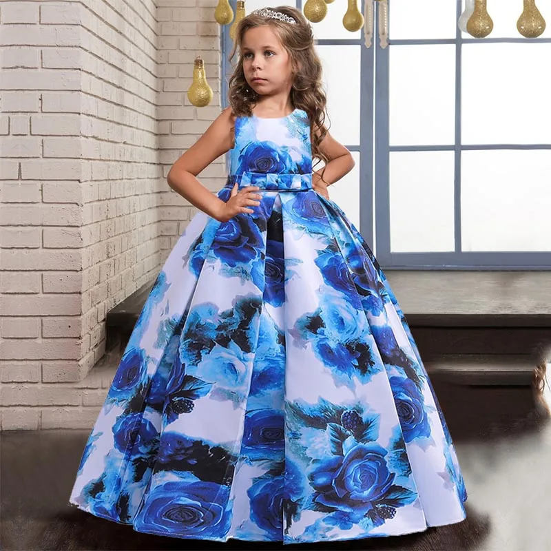 

2020 Flower Girl Dress Kids Princess Clothes Children Wedding Clothing For Baby 8 10 12 Years Vestido De Noiva Princesa