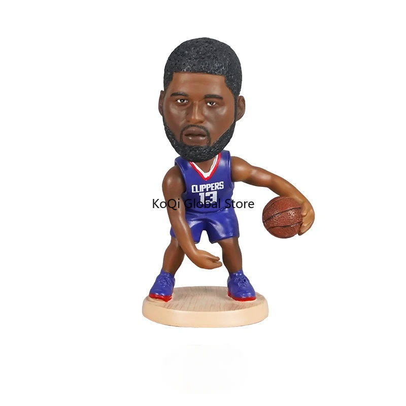 

Resin Model Shakeable Action Figures Toys for NBA Basketball Star George Jordan Kobe BryantSports Dolls Home Car Decoration