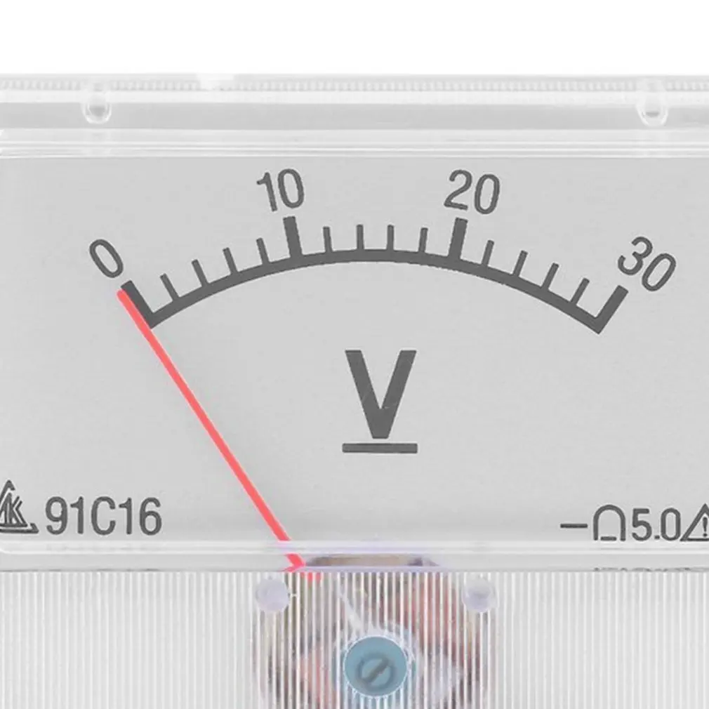 

30v 85C1 Current And Voltage Meter Professional Pointer Voltage Measuring Instrument Analog Volt Meter Voltage Panel