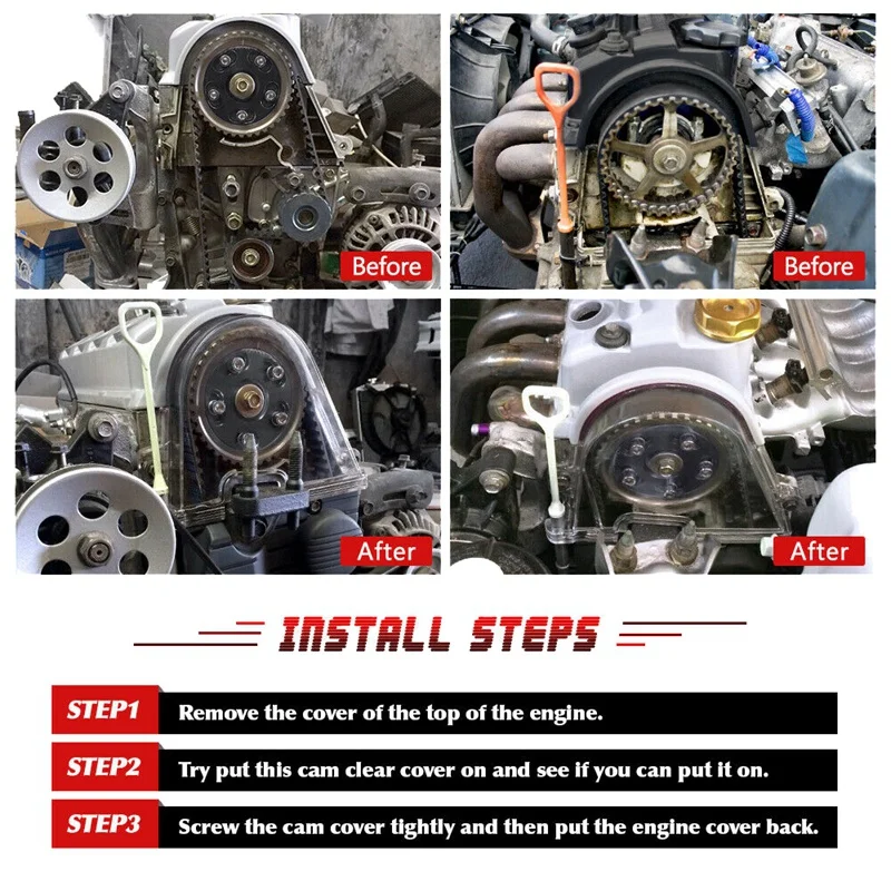 Для HONDA CIVIC 96-00 EK D15 D16 двигателя Ясно Cam Шестерни крышка приводного ремня Turbo шкив