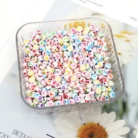 xugar 200pcs round spacer bead for jewelry making letters beads diy handmade bracelet necklace kids toy decoration accessories