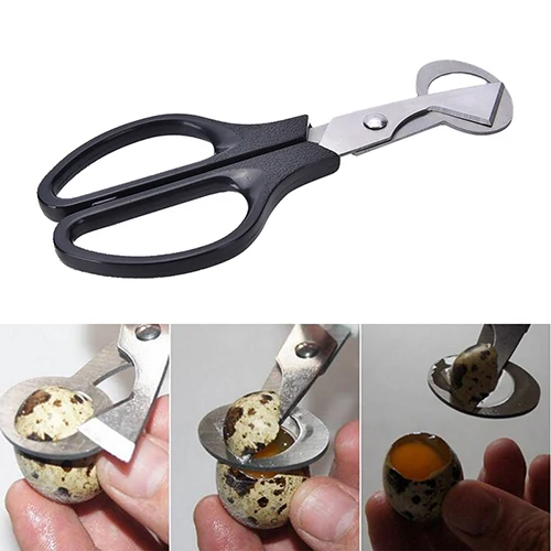

1pc Black color Pigeon Quail Egg scissor Bird Cutter Opener Kitchen Tool Cigar Cracker Blade