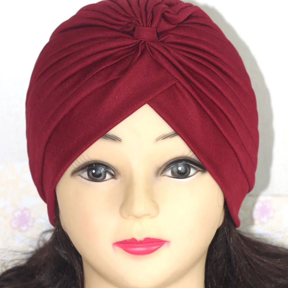 Лента для волос при занятиях йогой одноцветная многофункциональная Шапка тюрбан