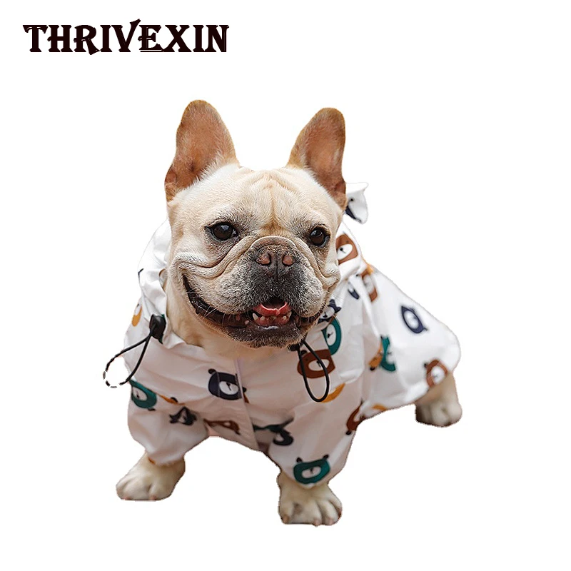 Дождевик для собак дождевик мопса французский бульдог медведь одежда