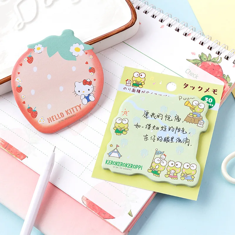 30 Sheets Cute Cartoon Memo Pad Kawaii Sticky Notes Girl Diary DIY Decorative School Notebook Japanese Stationery | Канцтовары для