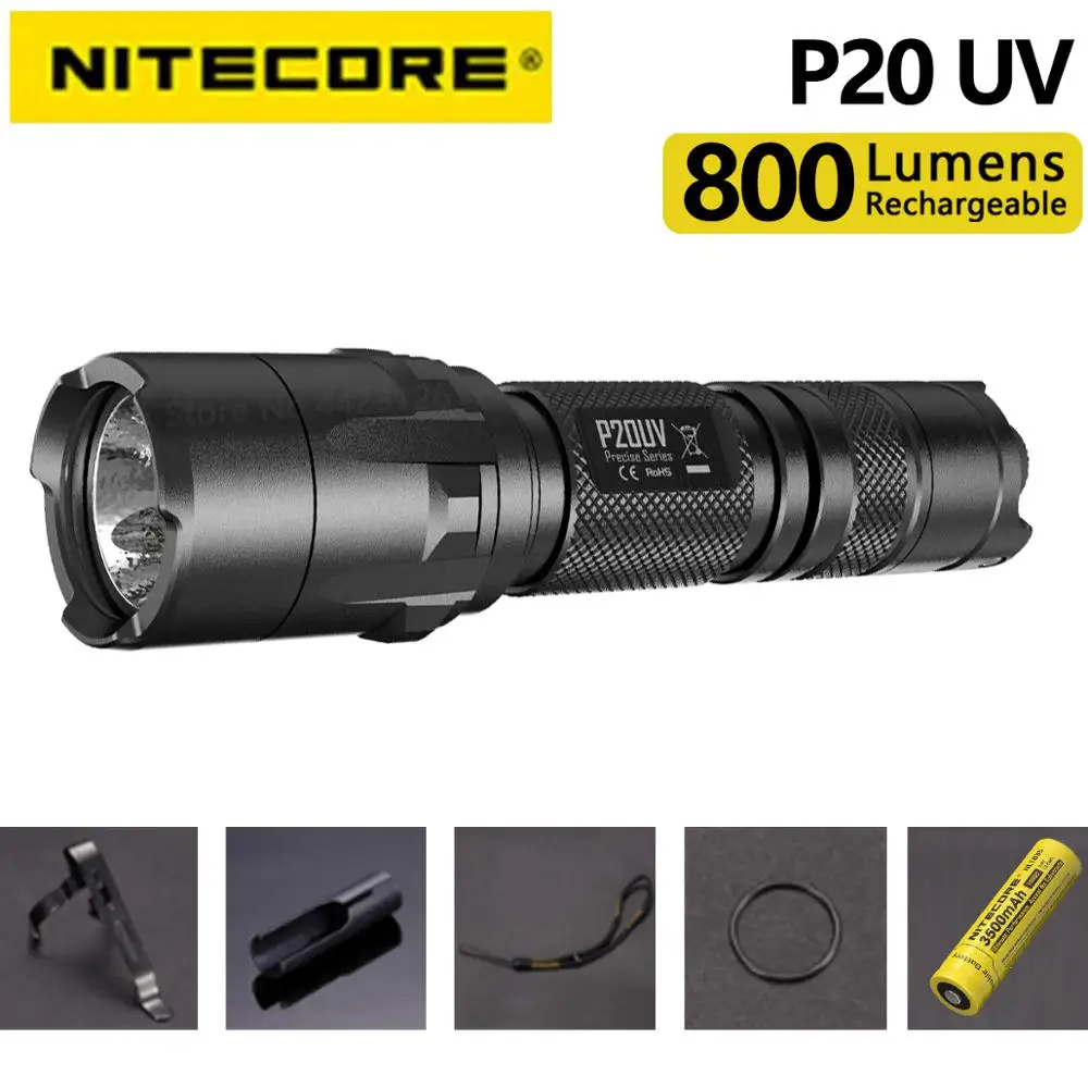 100% Оригинальный NITECORE P20UV CREE XM-L2 U2 LED Максимальная мощность 800 люмен светильник |