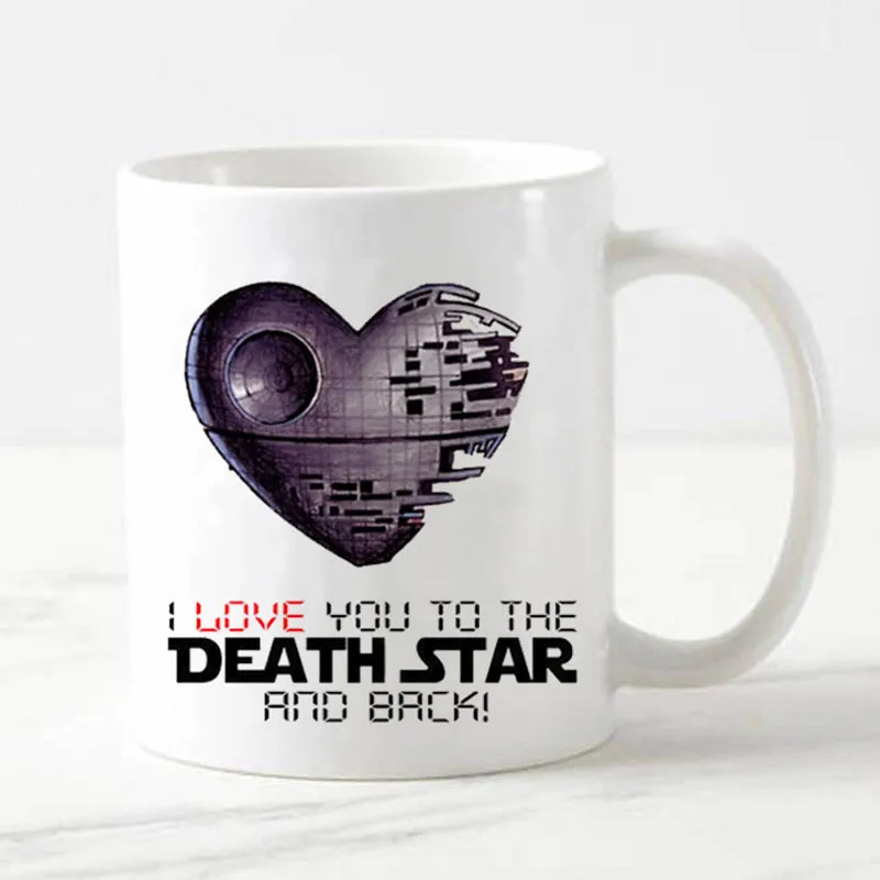 Новинка керамические кружки I Love You to The Death Star 350 мл меняющие цвет чашка кружка для