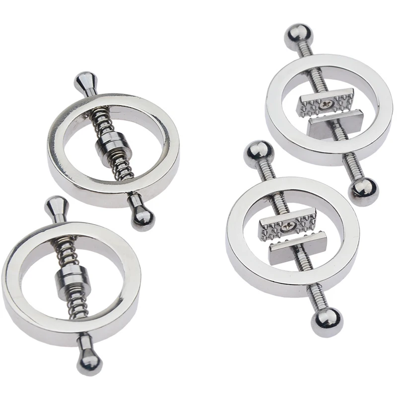 1 Pair Crown  Nipple Stimulator Sex Toys Torture Play Clamps Adult Games Metal Nipple Clips Sex Slave Restraints Adjustable