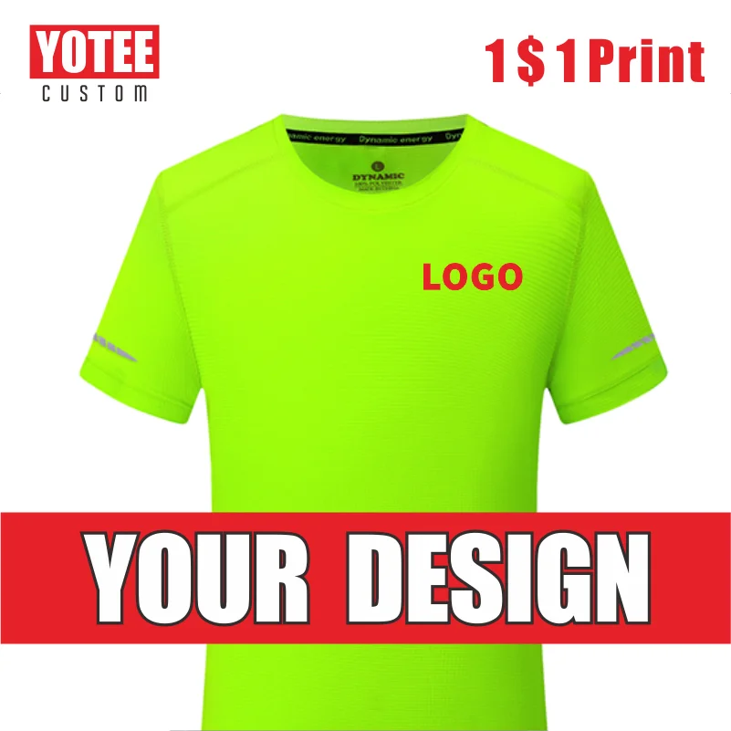

Новинка, дышащая простая футболка YOTEE, персональная группа, индивидуальная Повседневная футболка с короткими рукавами и логотипом на заказ