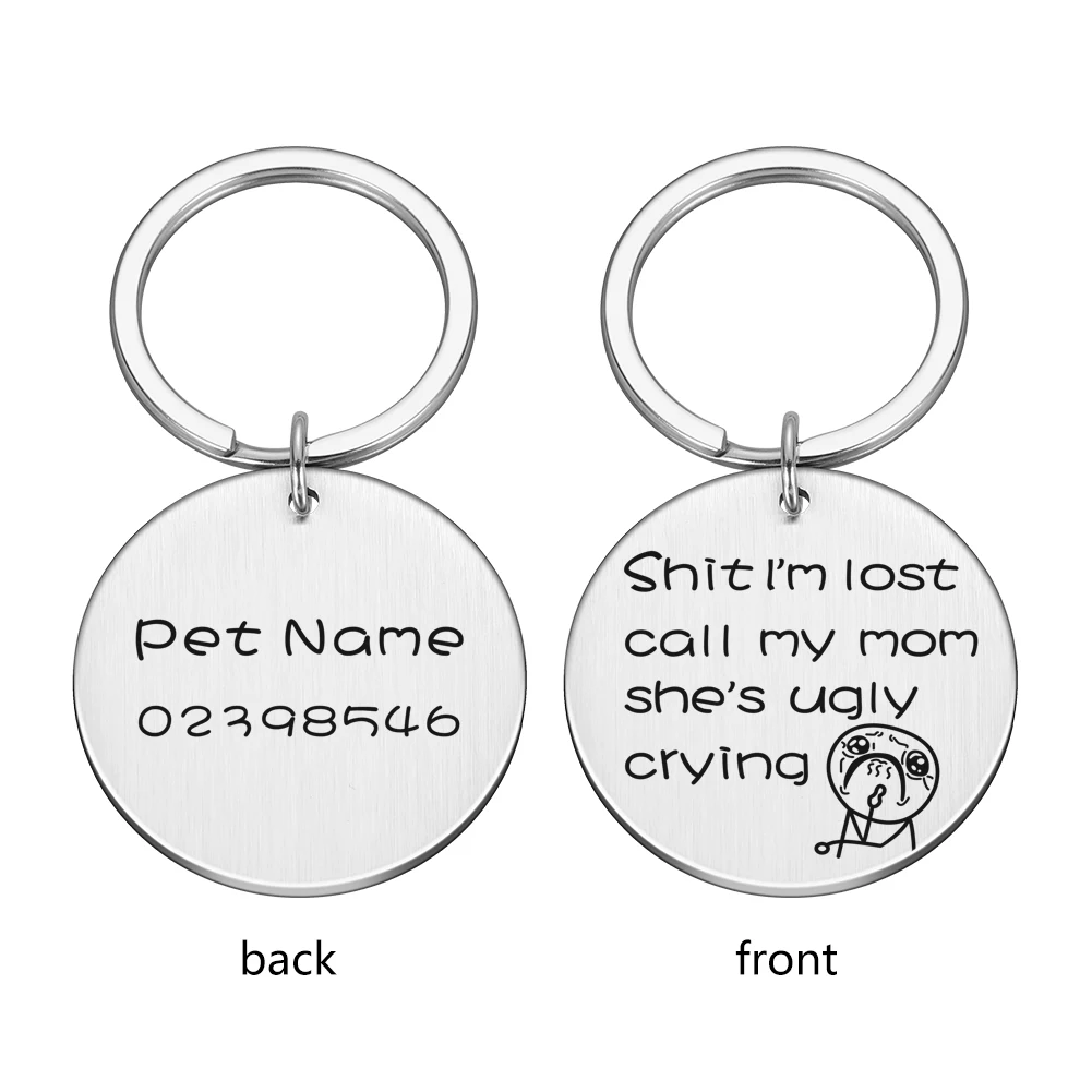 Anti-lost Personalized Dog ID Tags Gifts for Lovers Pet Collar Owner Engraved Tag New Puppy | Дом и сад