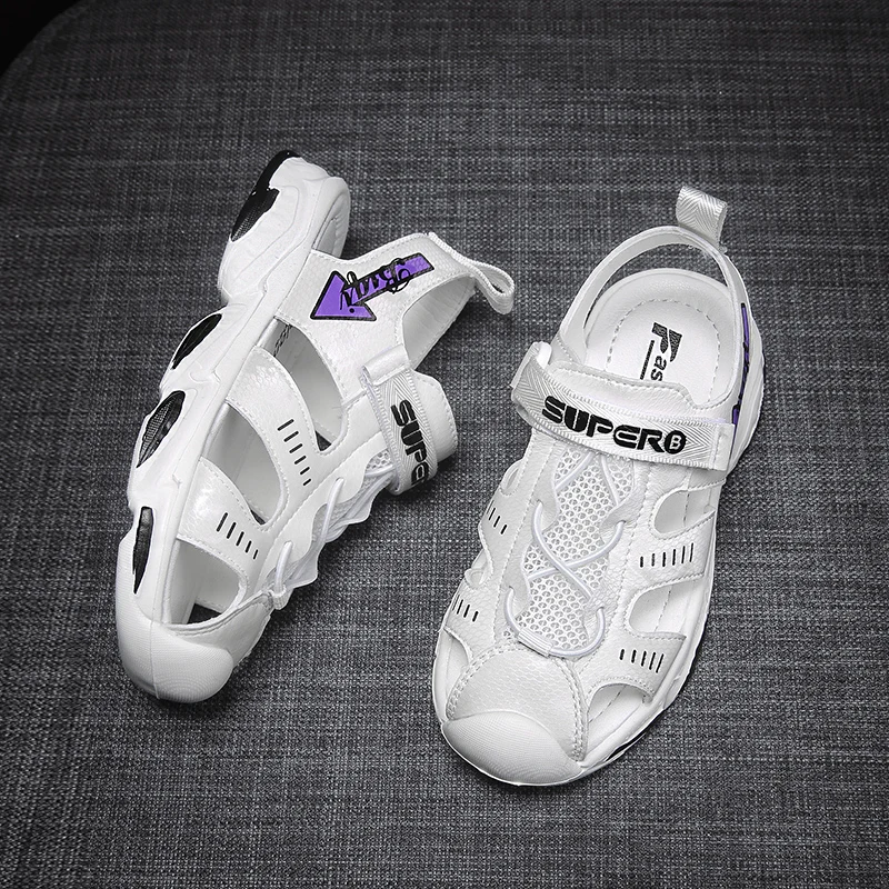 Детские повседневные сандалии EOSNYX светильник дышащие пляжные туфли мягкая