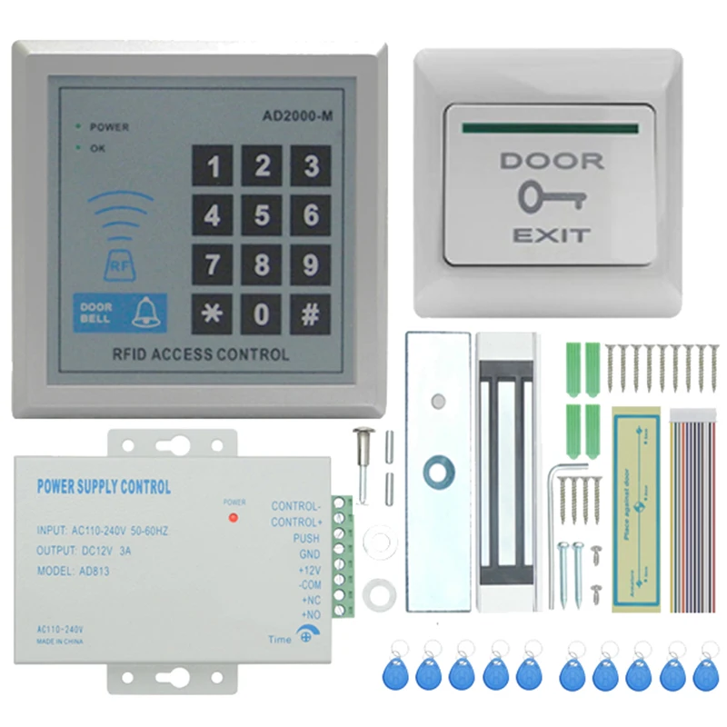 TZAD2000M 01 RFID система контроля допуска к двери комплект домашняя безопасности с 280 кг