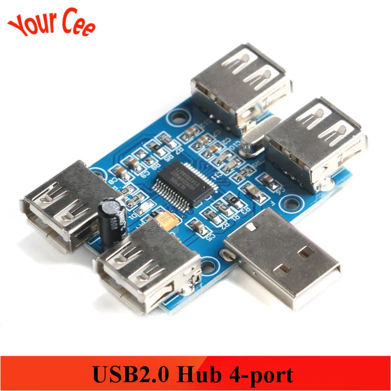 DC 5V usb-хаб USB2.0 HUB концентратор 4-муфтовый стыковочный USB плата расширения Модуль